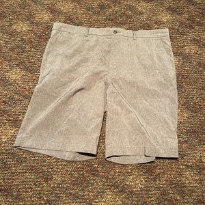 PGA Tour Men's Size 38 Casual Golf Shorts Gray Flat Front Lightweight